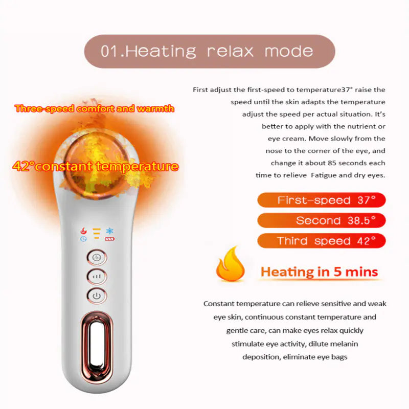 Smart Eye Massage Device with Soothing Eye Mask